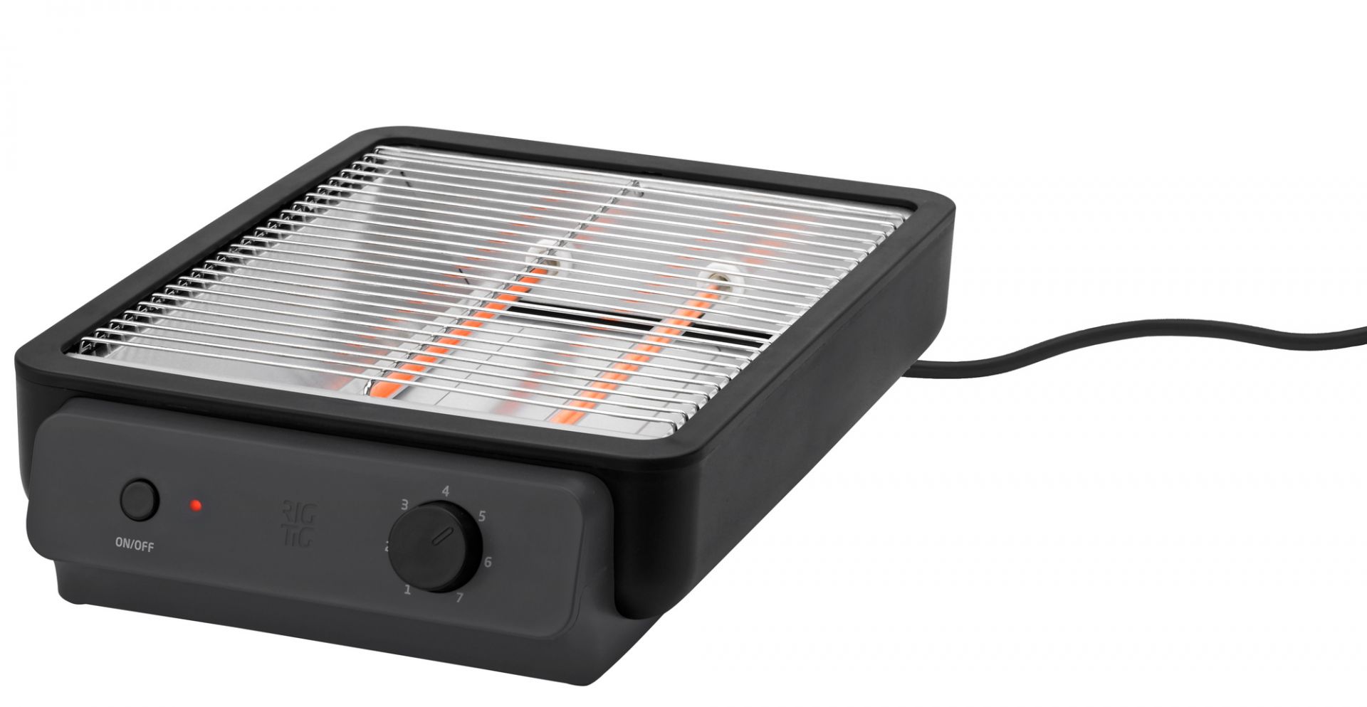 Foodie Flatbed Toaster Black RIG TIG by Stelton SINGLE PIECES